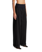 Black Wendy Elastic Waist Trousers | PDP | Antonia