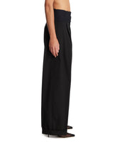 Black Wendy Elastic Waist Trousers | PDP | Antonia
