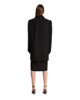 Black Embellished Wool Coat | PDP | Antonia