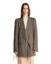 Giacca In Lana Decorata Grigia - GIACCHE DONNA | PLP | Antonia