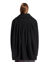 Black Oversized Wool Coat | PDP | Antonia