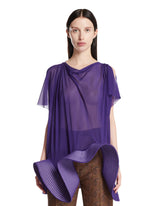 Sculpted Top In Seta Viola - CAMICIE DONNA | PLP | Antonia