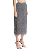 Gray Fringed Skirt | PDP | Antonia