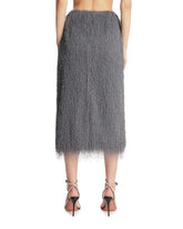 Gray Fringed Skirt | PDP | Antonia