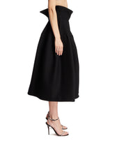 Black Sculptural Skirt | PDP | Antonia