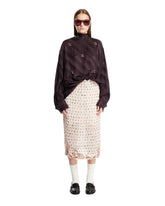 Gonna Midi Con Ricami Rosa - GONNE DONNA | PLP | Antonia