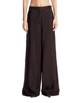 Pantaloni Palazzo A Righe Marroni - ABBIGLIAMENTO DONNA | PLP | Antonia