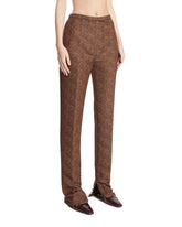 Brown Jacquard Pants | PDP | Antonia