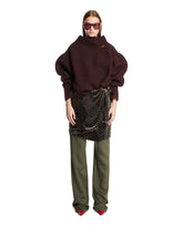 Green Silk Skirt Pants | PDP | Antonia