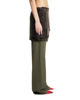 Green Silk Skirt Pants | PDP | Antonia