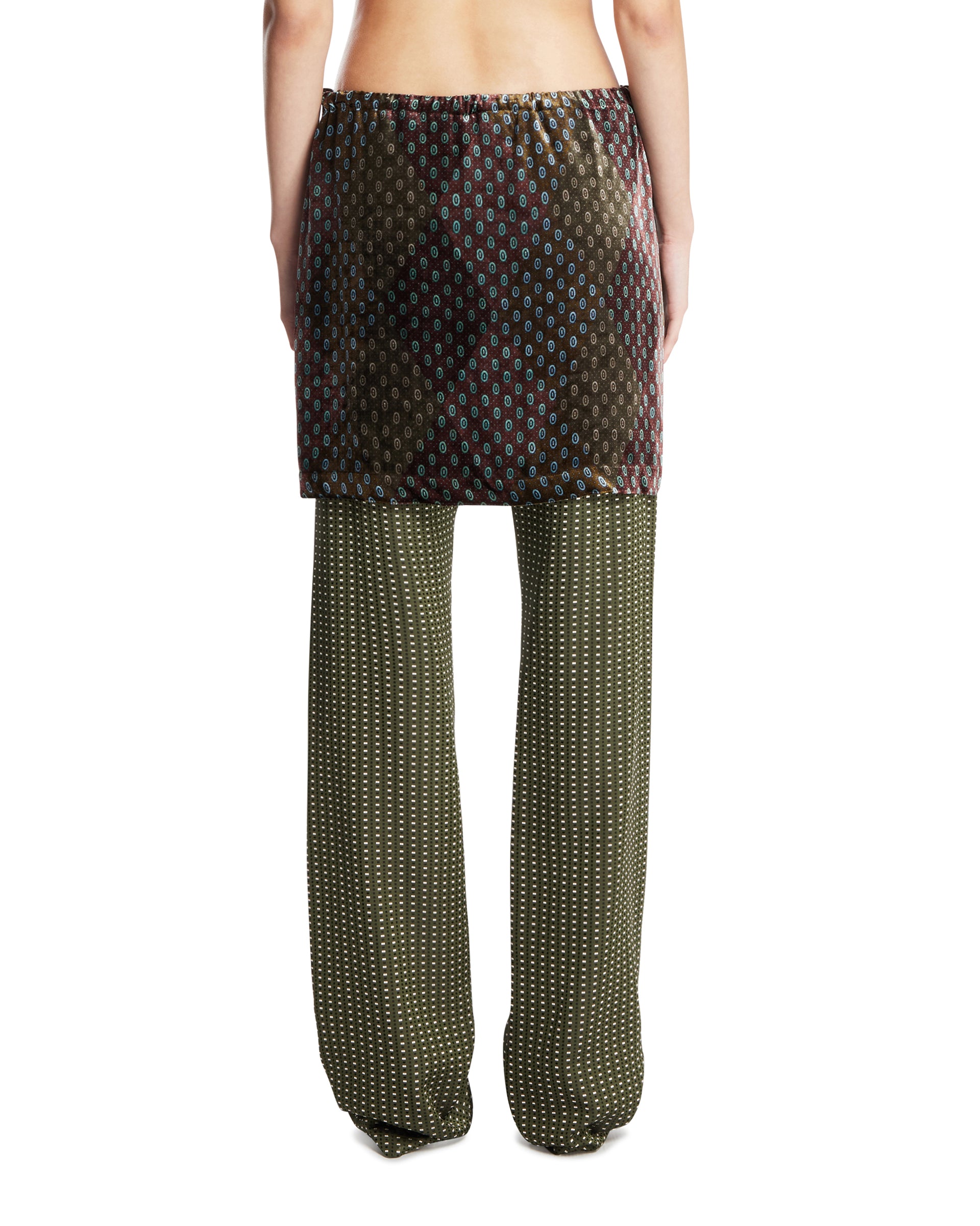 Green Silk Skirt Pants | DRIES VAN NOTEN - Antonia