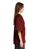 Burgundy Draped T-Shirt | PDP | Antonia