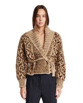 Beige Wool Sweater with Embroidery - Women's knitwear | PLP | Antonia