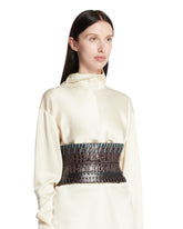 Cintura Corsetto In Pelle Marrone - CINTURE DONNA | PLP | Antonia