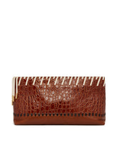 Brown Leather Clutch with Embellishments - New arrivals women's bags | PLP | Antonia
