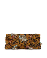 Brown Embroidered Clutch - New arrivals women's bags | PLP | Antonia