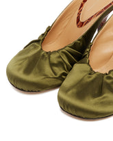 Green Satin Mules | PDP | Antonia