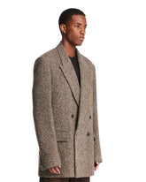 Beige Wool Double-Breasted Blazer | PDP | Antonia