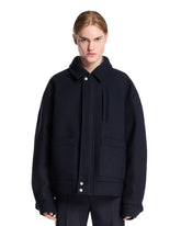 Giacca Oversize In Lana Blu | PDP | Antonia