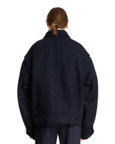 Giacca Oversize In Lana Blu | PDP | Antonia