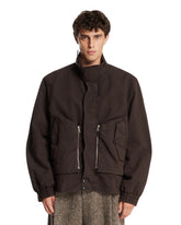 Brown Overdyed Shell Jacket - DRIES VAN NOTEN MEN | PLP | Antonia