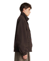 Brown Overdyed Shell Jacket | PDP | Antonia
