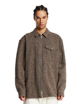 Overshirt Con Zip Marrone | PDP | Antonia