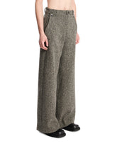 Gray Wide-Leg Wool Trousers | PDP | Antonia