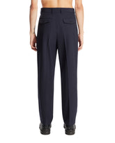 Blue Wool Trousers | PDP | Antonia