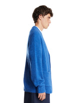 Blue Alpaca and Wool Cardigan | PDP | Antonia