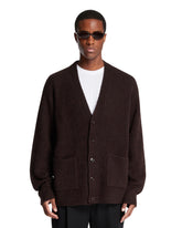 Cardigan In Alpaca E Lana Marrone - DRIES VAN NOTEN | PLP | Antonia