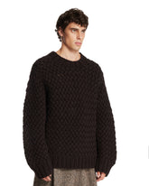 Brown Wool and Cashmere Sweater | PDP | Antonia