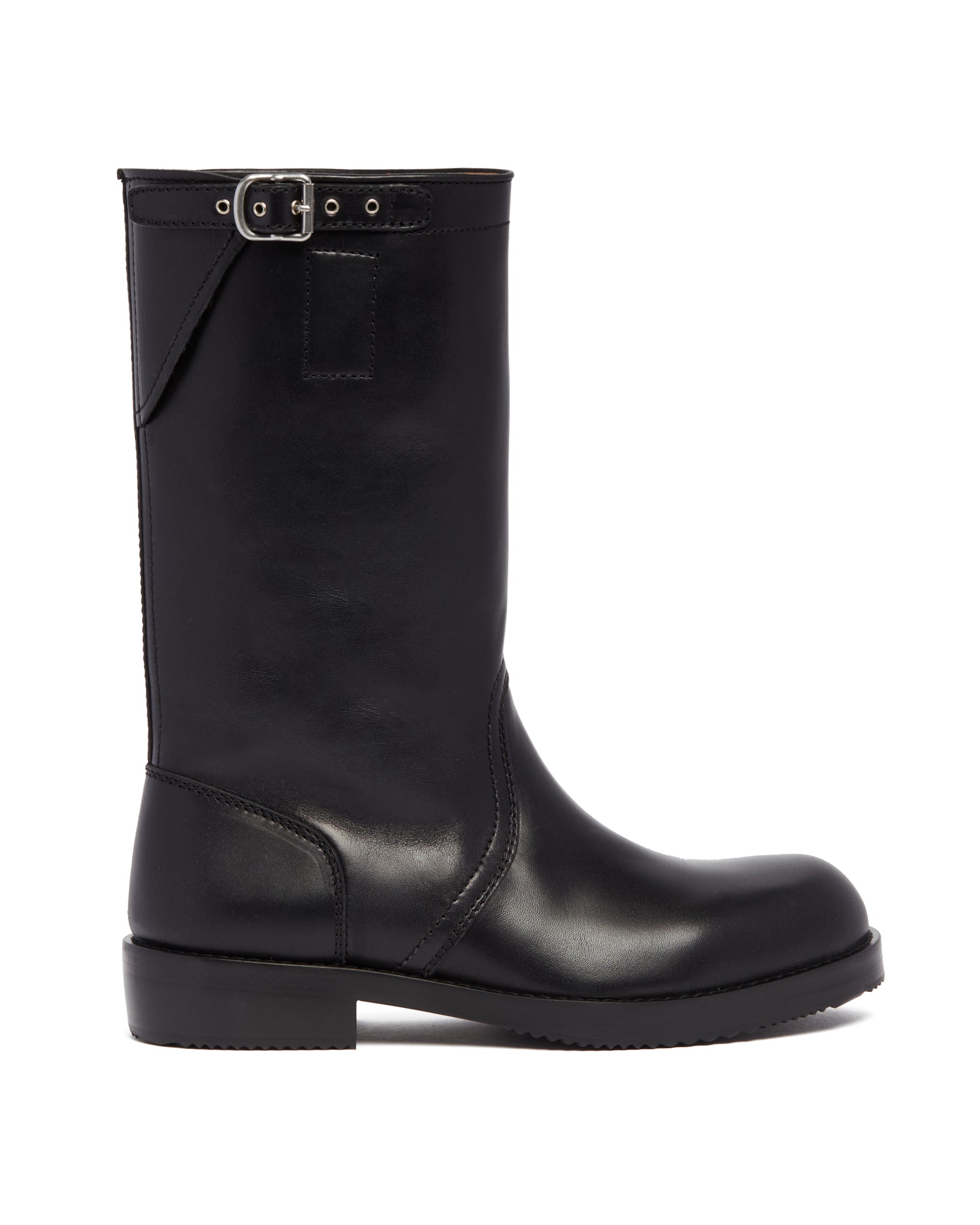 Black Leather Biker Boots | DRIES VAN NOTEN - Antonia