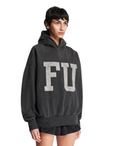 Black Printed Cotton Sweatshirt | PDP | Antonia