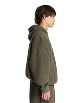 Felpa In Lana Con Cappuccio Verde | PDP | Antonia