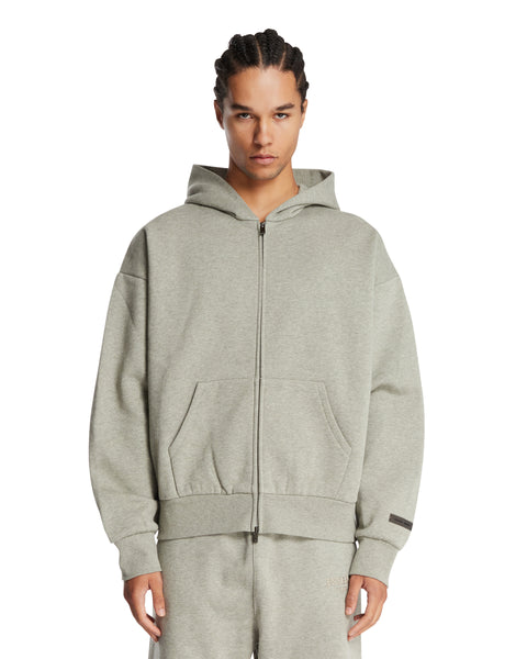 Classic Gray Zip Hoodie | FEAR OF GOD ESSENTIALS - Antonia