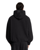 Black Cotton Hoodie | PDP | Antonia
