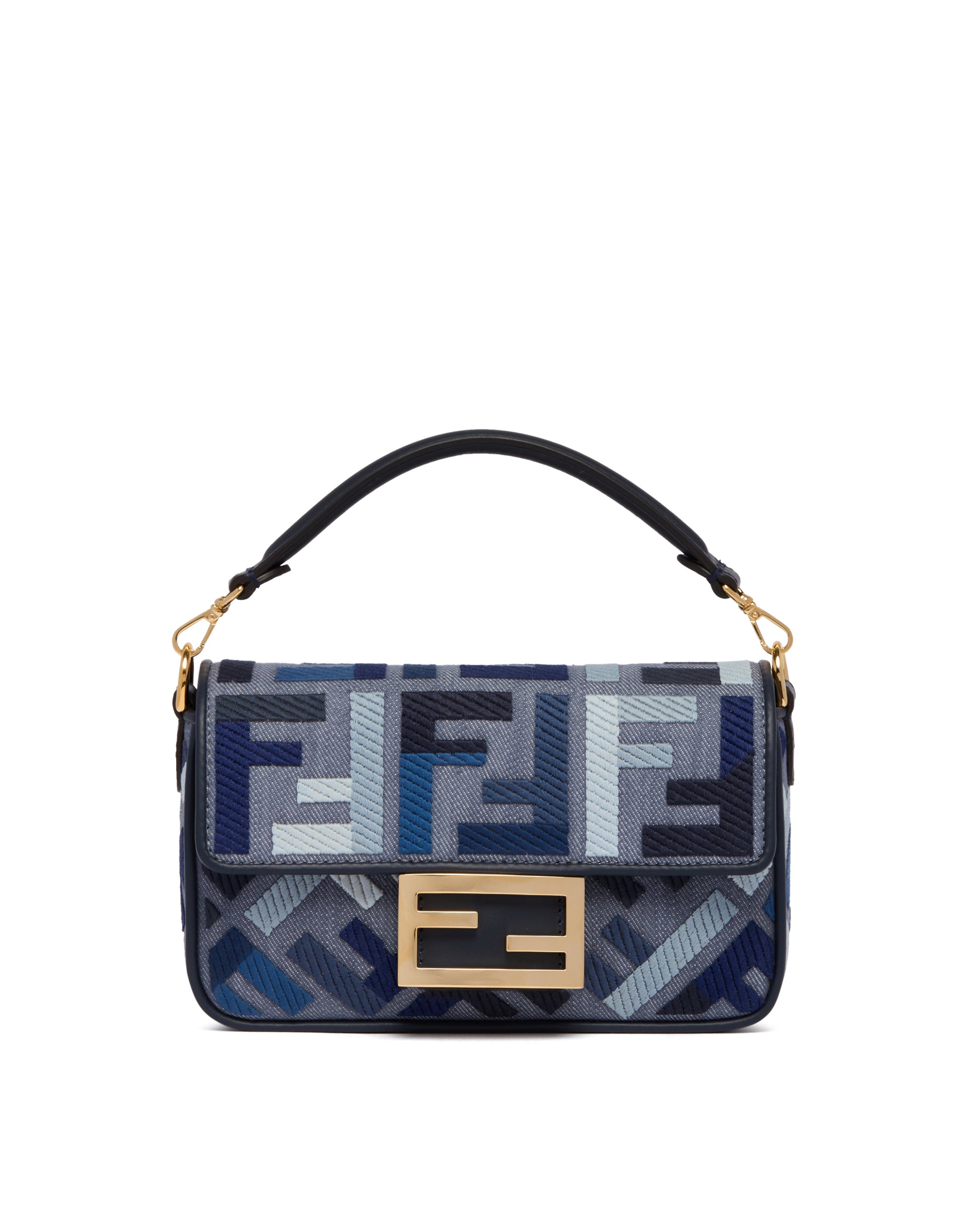 Borsa Baguette Mini Blu FENDI Antonia