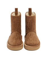 Brown Apres Chic FF Suede Ankle Boots | PDP | Antonia