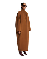 Brown Yves Wool Cocoon Coat | PDP | Antonia