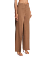 Brown Agel Wool Trousers | PDP | Antonia