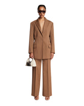 Brown Agel Wool Trousers - FFORME WOMEN | PLP | Antonia