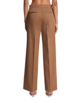 Brown Agel Wool Trousers | PDP | Antonia