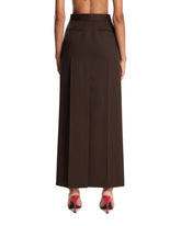 Brown Rae Wool Skirt | PDP | Antonia