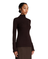 Brown Astrid Wool Sweater | PDP | Antonia