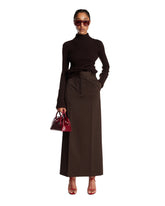 Brown Astrid Wool Sweater - FFORME WOMEN | PLP | Antonia