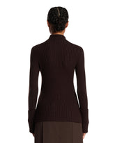 Brown Astrid Wool Sweater | PDP | Antonia