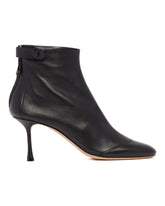 Black R1B830 Leather Ankle Boots | PDP | Antonia