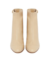 Beige R1B830 Leather Ankle Boots | PDP | Antonia