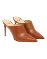 Brown R1P1008 Leather Mules | PDP | Antonia